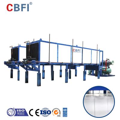 Cina 25 tonnellate del blocco di ghiaccio automatico industriale della macchina del ghiaccio fanno di raffreddamento diretto di vendita con l'imballaggio del ghiaccio e lo stoccaggio automatici Sy in vendita