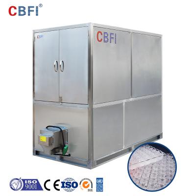 China Automatic 2 Ton Cube Ice Machine 2000kg Industrial Ice Cube Making Machine for sale