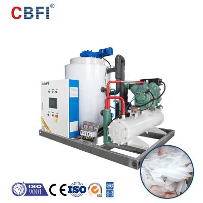 China R507 Salt Water Flake Ice Machine For Ice Making Ocean Fishing Cooling Seafood Processing for sale