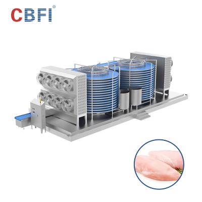 China Air Cooling Quick Spiral Freezer Machine For Oyster for sale