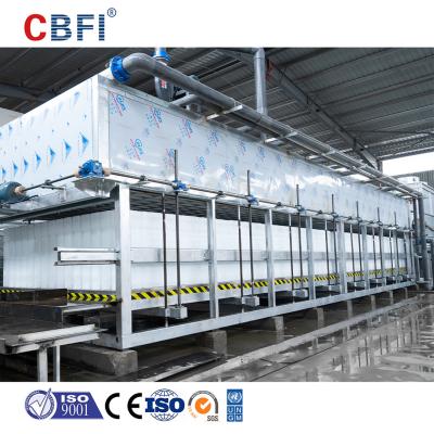 China Máquina para hacer bloques de hielo de enfriamiento directo con cosecha automática de hielo y sistema de empuje de hielo en venta
