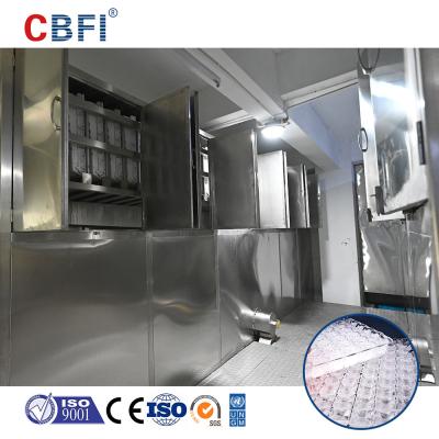 China 38*38*22 mm Tamaño de cubo de hielo Cubo de agua salada Máquina de hielo con método de enfriamiento por agua en venta