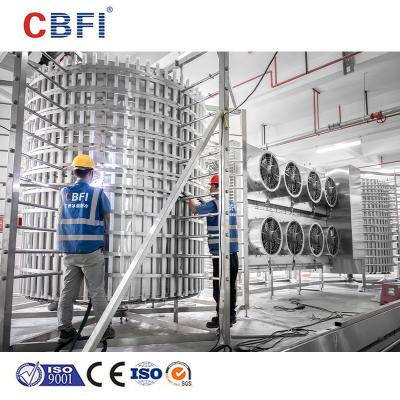 China Customized Double Spiral Iqf Freezer Conveyor Width 1372mm 200kg/h for sale