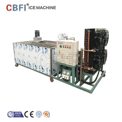 China Máquina de hielo automática del bloque de hielo del acero inoxidable usada en industria pesquera/la prerefrigeración en venta