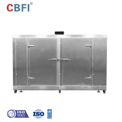 China Refrigerador dual industrial de la ráfaga del choque de la puerta/congelador vertical del soplo de aire del equipo del helada del camarón del iqf en venta
