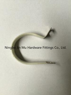 China 9 mm - 12 mm Bandwidth R Type Cable Clamp For Pipe / Tube Fasteners Clips for sale
