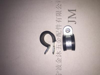 China Rubber Cushioned Hose Clamps Stainless Steel With 0.6 mm 0.8 mm 1.0 mm Band Thickness for sale