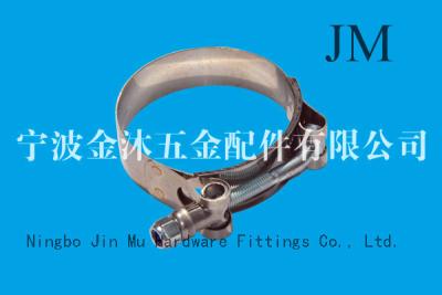 China Forged Steel T Bolt Hose Clamp Industrial Spring Type , 0.7mm Thickness for sale