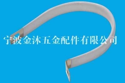 China Rubber Coated R Type Cable Clamp For Wire Harness / Outdoor Cable Clips for sale