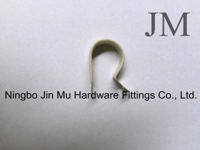 China 9 mm / 12 mm / 25 mm Bandwidth R Type Cable Clamp With Rubber Lined 32 mm Size for sale