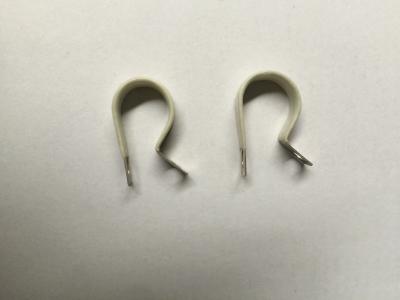 China R Type Stainless Steel Cable Clamps , Wire Holding Clips Electrical Wire Fasteners for sale
