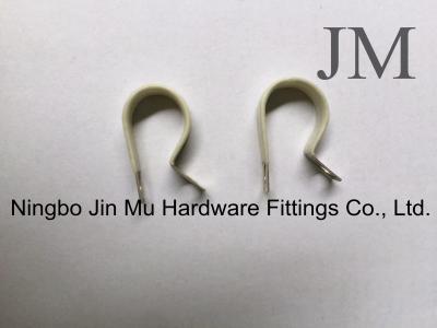 China Stainless Steel R Type Cable Clamp 0.8 mm - 1 mm Thickness Anti - UV High Performance for sale