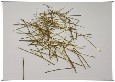 China Copper Brass Coated 0.2 mm Micro Steel Fiber For Uhpc Ultra High Performance Spray Concrete for sale