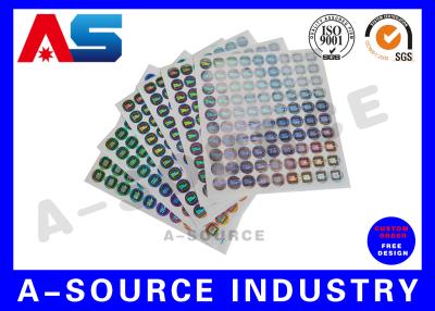 China Secure  Printed Self Adhesive Stickers Labels Vinyl Printing With Serial Number 3d hologram sticker for sale