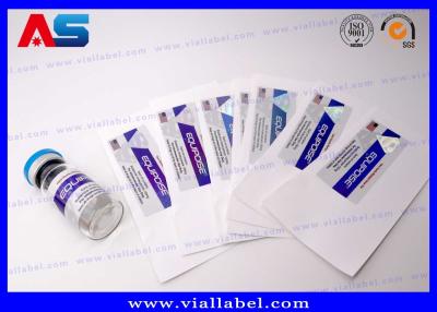 China Hologram Peptide Bottle Labels Vinyl Custom Label Printing For Vials for sale