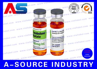 Chine Conception médicale imperméable en plastique de label de laboratoires de Pharma de labels de fiole de stéroïde d'Enanthate 250 de testostérone à vendre