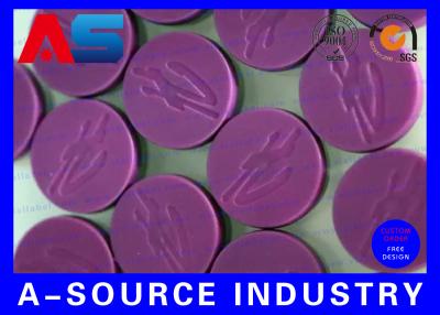 China 10mL Vials Bottles Purple Flip Off Cap Engraved Custom Design For Sterile Pharmacy for sale