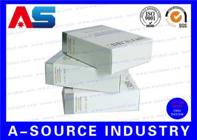 China CMYK Medication Small Pill Pharmaceutical Boxes White Metallic Spot UV Printing for sale