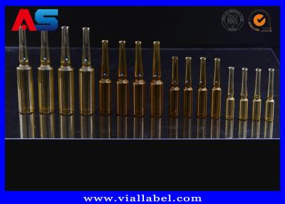 China Sterial Bulk 10ml 1ml 2ml Glass Vials Amber Ampoule Intramuscular Injection Bottle for sale