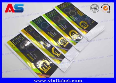 China Waterproof Plastic Vials Labels Printing Of Bodybuilding Labeled Vials For Oils Bottles for sale