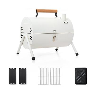 China Compacto Pellet Carbón de barbacoa Fumadores de carne máquina pequeña Mini Fumadora portátil parrilla en venta