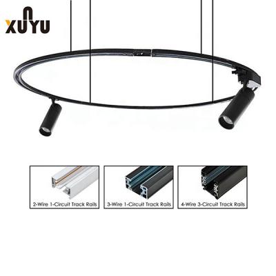 China Suspension Aluminum Circular Track Lighting 2 Wires 3 Wires 4 Wires for sale