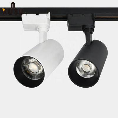 China Cob Black Anti Glare Modern Led Track Lighting For Shopping Mall Clothing Store for sale