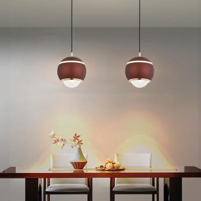 China 7W Led Glass Pendant Light Spherical Round Glass Ceiling Light for sale
