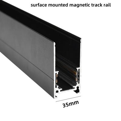 China Household 48v 20mm 35mm Magnetic Track Light System Surface Mounted for sale