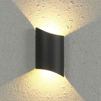 China Outdoor Up And Down Luminous Irregular Double Headed Wall Light Waterproof for sale