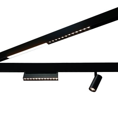 Chine Simple Magnetic Suction Adjustable Folding Grille Lamp For Living Room Linear à vendre