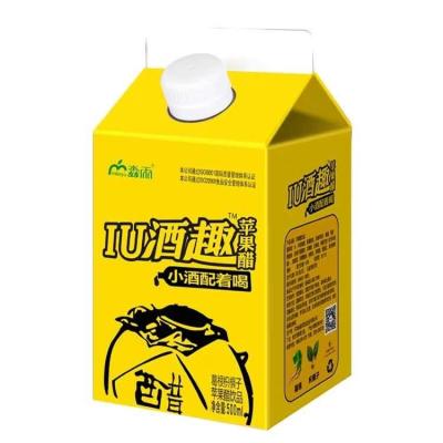China aseptic gable top carton box for for juice and milk package gable top carton for sale