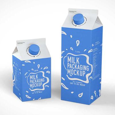 China Aseptic Brick Carton For Milk And Juice Drink Packaging Different Sizes for sale