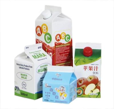 China 1000ml / 1L Milk Box Packaging Customized Color Gable Top Paper Carton for sale