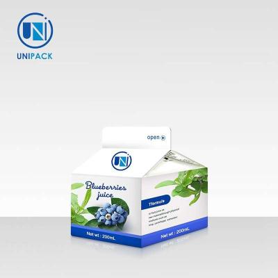 China High End Milk Box Packaging Customized Printing Recyclable for sale