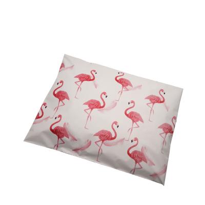 China Colored Printed Flamingo Compostable Biodegradable Poly Mailers for sale