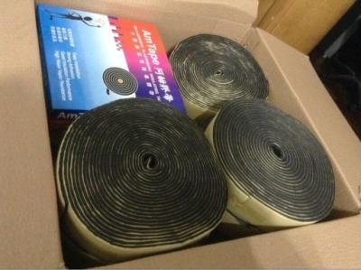 China 9.14m 30ft Single Side Am Tape Self Adhensive Elastomeric Insulating Tape for sale