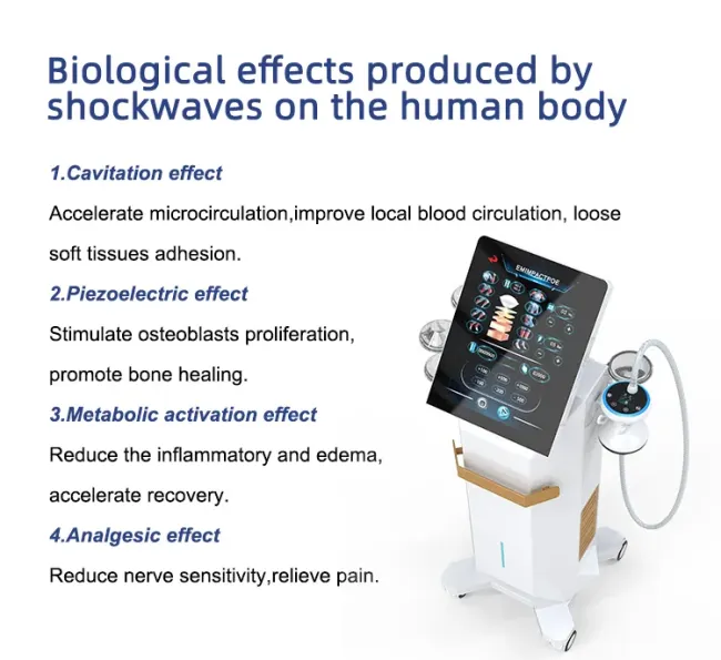 Therapy Physiotherapy Equipment ED Shockwave Therapy Machine