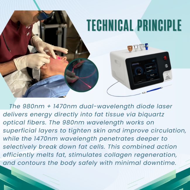 Professional 980nm 1470nm 635nm Laser Machine for Spider Vein Removal, Nail Fungus Therapy, Fat Reduction, and Skin Rejuvenation