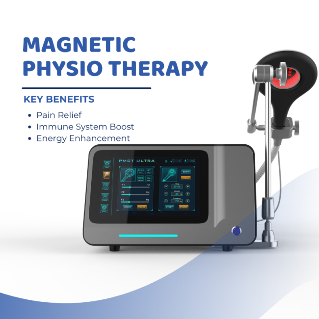 Magnetic Physio Therapy Equipment Pulsed Electromagnetic Field And Near Infrared Laser Machine For Sports Injury Recovery And Pain Relief