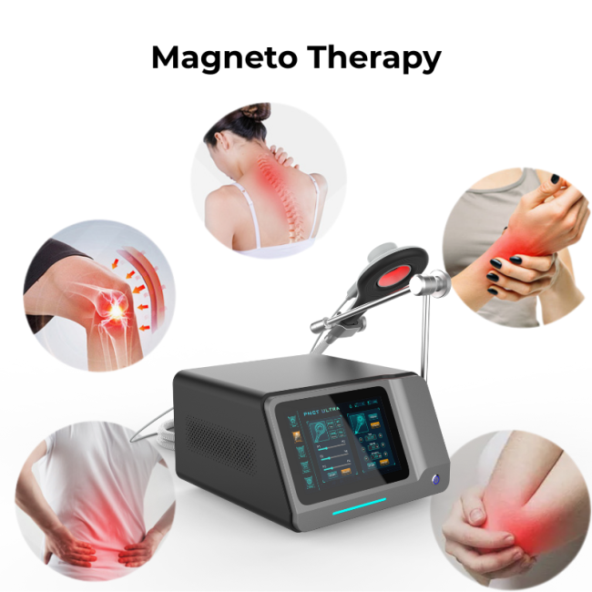 Magnetic Physio Therapy Equipment Pulsed Electromagnetic Field And Near Infrared Laser Machine For Sports Injury Recovery And Pain Relief