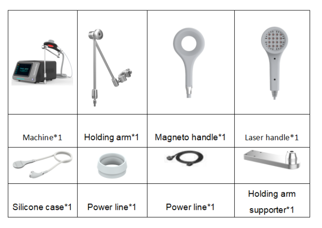 pmct magento therapy pain relief machine packing list