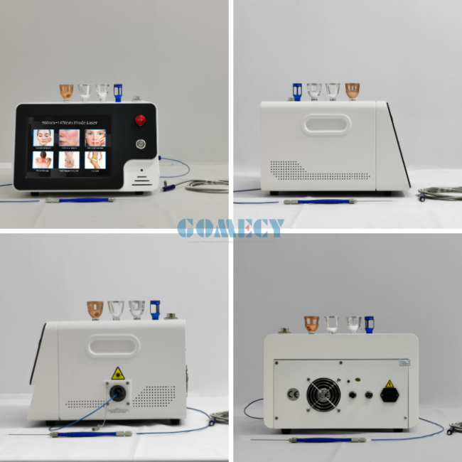 Dual Wavelength 980nm 1470nm Diode Laser Lipolysis Machine For Body Fat Reduction And Skin Tightening