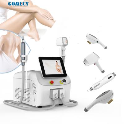China 2in1 Portable 808 Diode Laser Hair Removal Machine / Picosecond Laser Device for sale