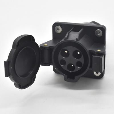 China SAE J1772 16/32A Type 1 Socket Inlet for Level 1 and Level 2 Chargers of J1772 Vehicle Side EV Connector Socket for sale