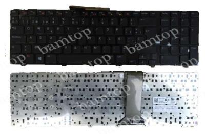 China La disposición de teclado española del ordenador portátil de Dell N7110, enmarca el teclado negro del ordenador portátil en venta