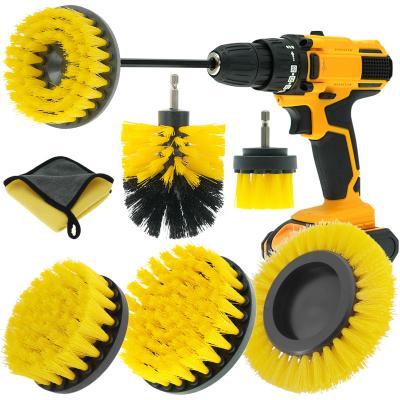 China Oem Extended Grout Drill Brush Attachment Soft Bristle Pp Material for sale