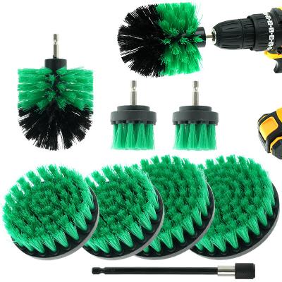 China Viros Upholstery Drill Brush Attachment 3.5Inch Green for sale