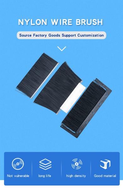 Quality Nylon Bristle Industrial Strip Brush Rust Removal Customized for sale
