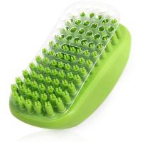 Quality Bath Soothing Dog Wash Scrubber Rubber PET Massage Brush For Long Short Hair for sale